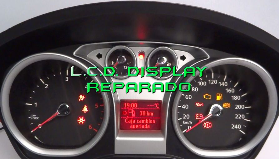 ritmo raspador Anciano ♢Reparación Pantalla LCD Cuadros de Instrumentos Ford Focus II
